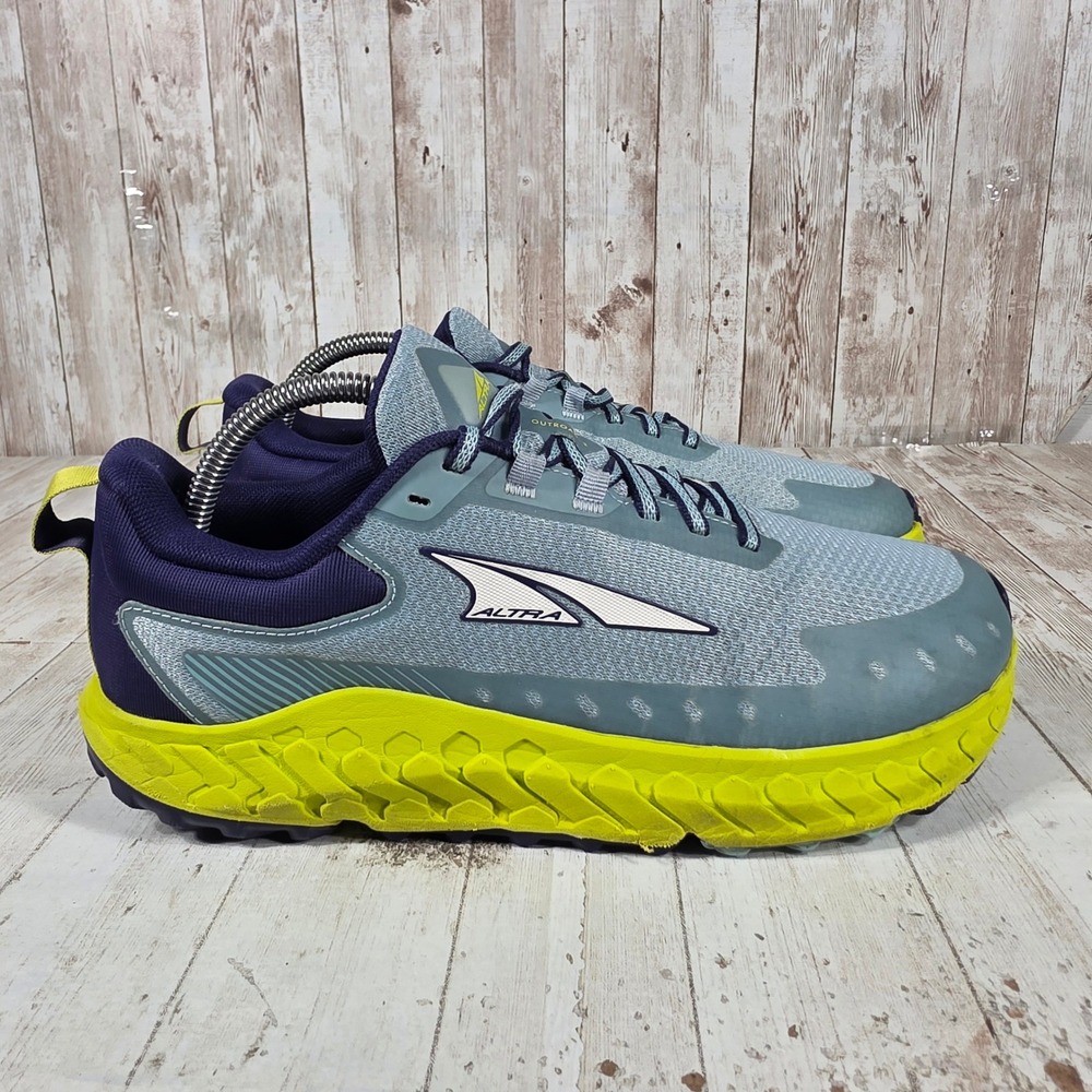 Altra Outroad 2 Womens 10.5‎ Slate Blue Lime Trail Running Shoes AL0A82CY004